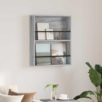Magazinregal Graues Sonoma 60 X 12 X 70 Cm Holzwerkstoff