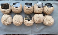 Extrafine merino wool/cashmere 500g 1lb 2oz 10 balls 50g each, beige, w/gift