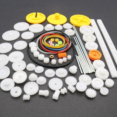 Kunststoff Zahnrad Modell für Spielzeug Zahnräder Kits Roboter Set 82 Teile Zu