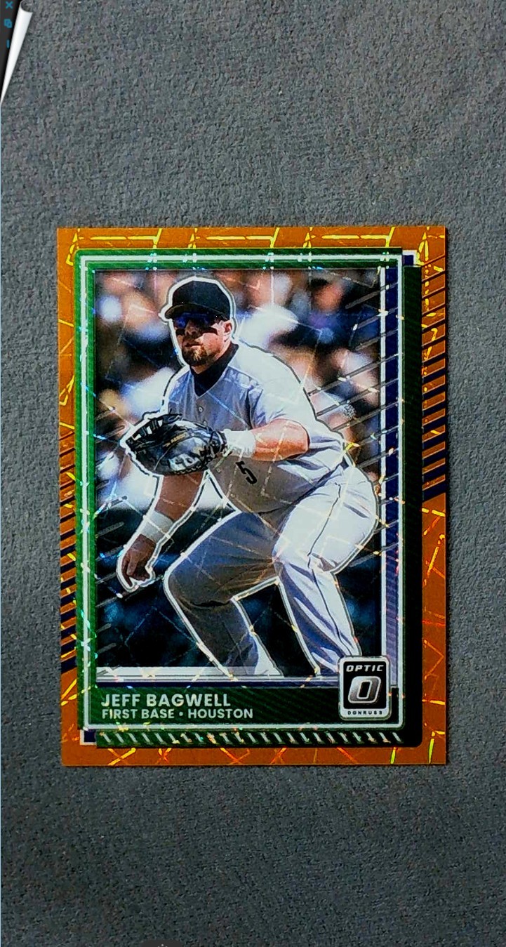 2025 Donruss Optic Orange Velocity #25 Jeff Bagwell Astros