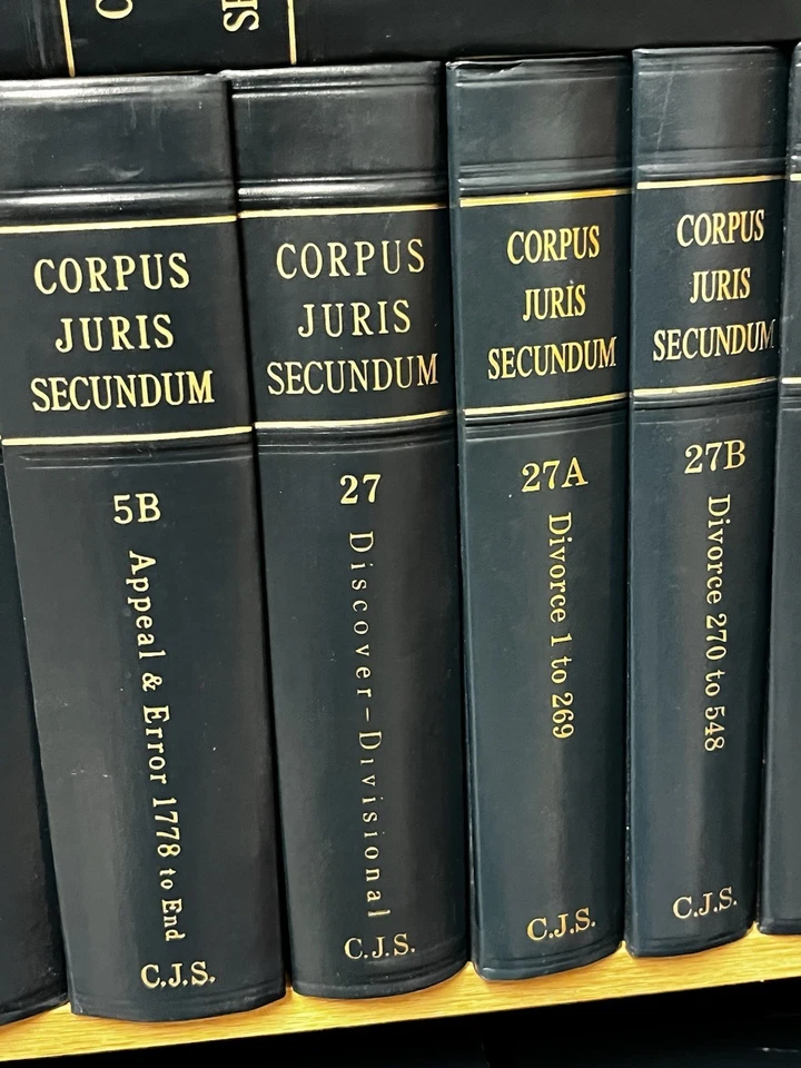 Corpus Juris Secundum Encyclopedias Of Law Books Lot 24 - Image 4 of 4
