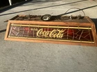 Vintage Coca Cola Stained Glass Pool Billiards Table Light
