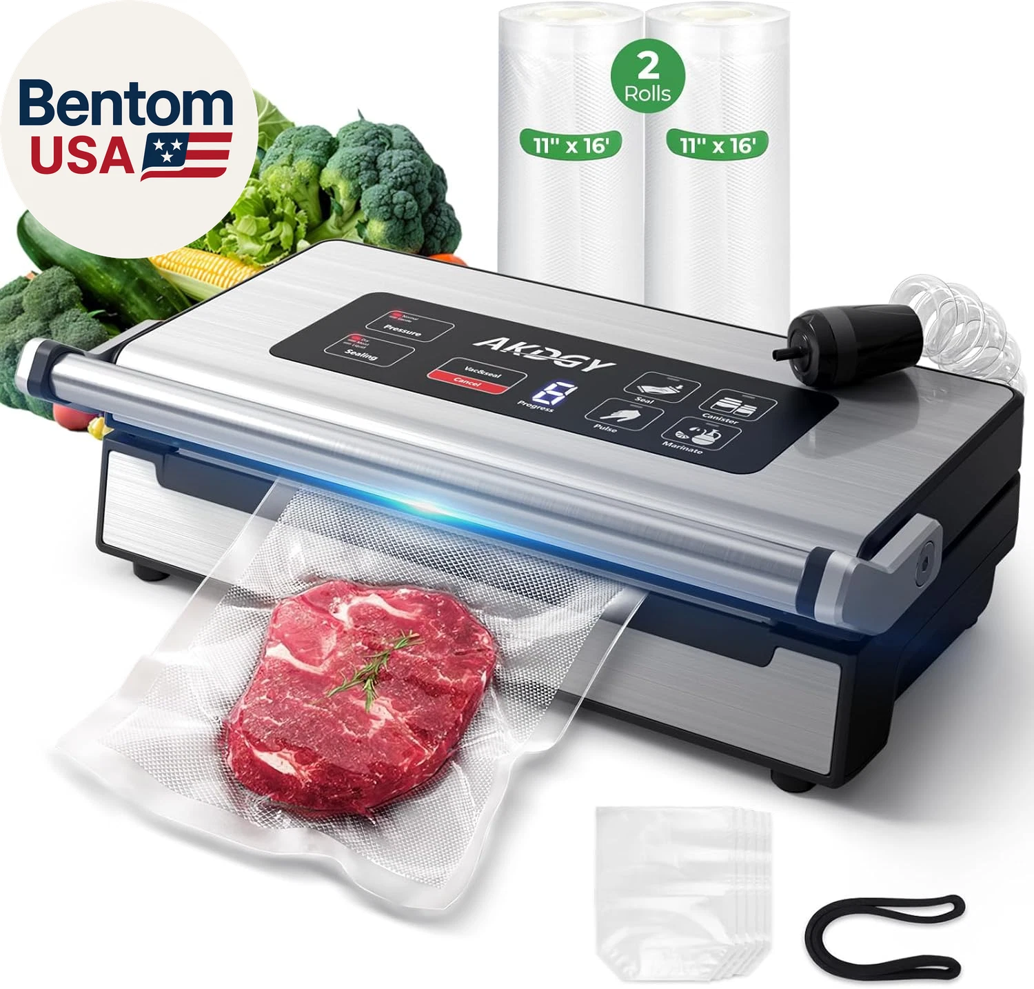 95Kpa Vacuum Sealer Machine，Upgraded Commercial Food Vacuum Sealer, 14-In-1 Func
Opens in a new wind