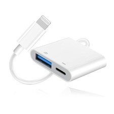 Apple MFi Certified Lightning to USB Camera Adapter for iPhone, High-Speed ...