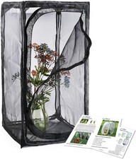 30" Heavy Duty Monarch Butterfly Habitat, Outdoor Collapsible Insect Mesh Cage T