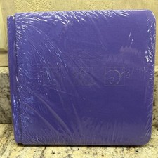 Creative Memories 7x7 Album Purple  12 White Pages NEW Make a Wish Silver Foil