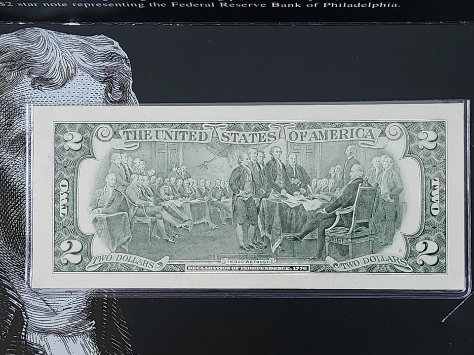 2003 $2 BEP STAR NOTE PHILADELPHIA DISTRICT "ONLY" 16k PRINTED C00003476* - Image 2 of 4