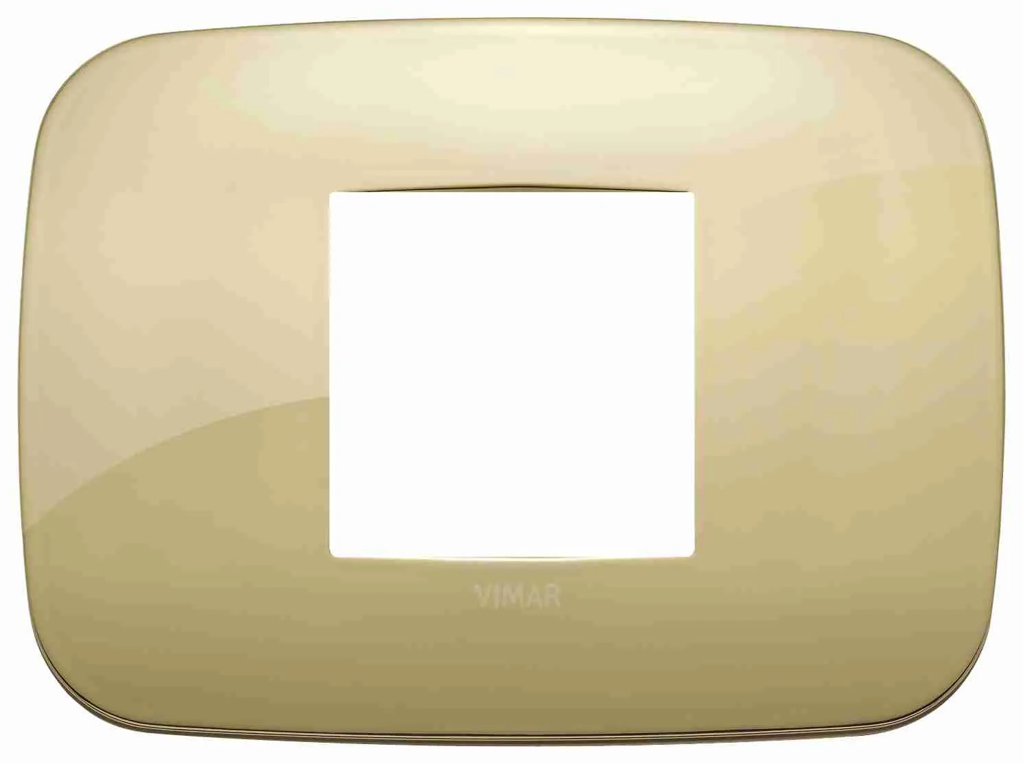 VIMAR - 19682.27 Placca Round 2M centrali oro - 1