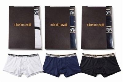 Roberto Cavalli Herren Boxershorts 2er Pack Baumwolle Stretch Logo Unterwäsche