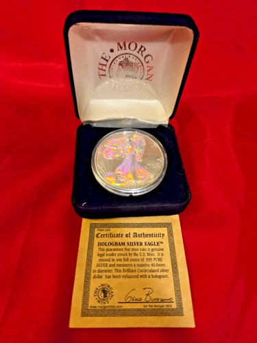 2000 - 1 oz Colorized Hologram Fine Silver American Eagle Dollar
