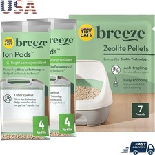 Breeze Cat Litter Pellets  Pads Refill 99.9 Dust Free Multi Cat System New