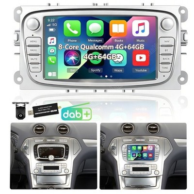 DAB Für Ford Mondeo MK4 2008-2011 Android Autoradio Carplay GPS 4G+64GB Qualcomm