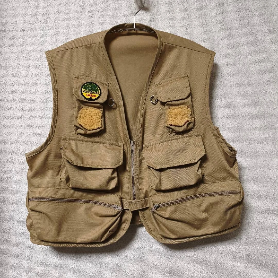 SAFTBAK Fishing Vest Beige Free Size Men's Top