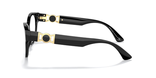 VERSACE Occhiali Donna VE 3313 GB1 Montatura Ottica Nera 54-17-145 - Foto 3 di 4