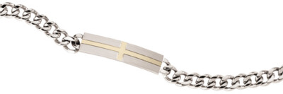 Dolan Bullock Buenos Aries 18kt gold cross bracelet USA made 