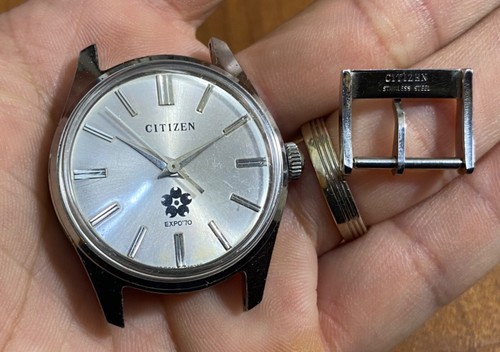 vintage Rare Citizen EXPO'70 Dial sunburst 4-020367YD Original Buckle Steel
