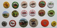 Huge Minnesota MN Tractor Farm 17 Pin Button Lot John Deere Le Sueur Threshing