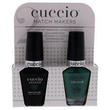 Cuccio Match Makers 2 Pc Set - Jakarta Jade - 0.43oz Colour Nail Polish & More