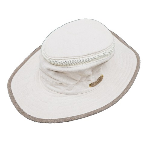 Tilley AirFlo Hat Mens 7 1/8 Beige Vented Hiking Outdoor  display picture 2