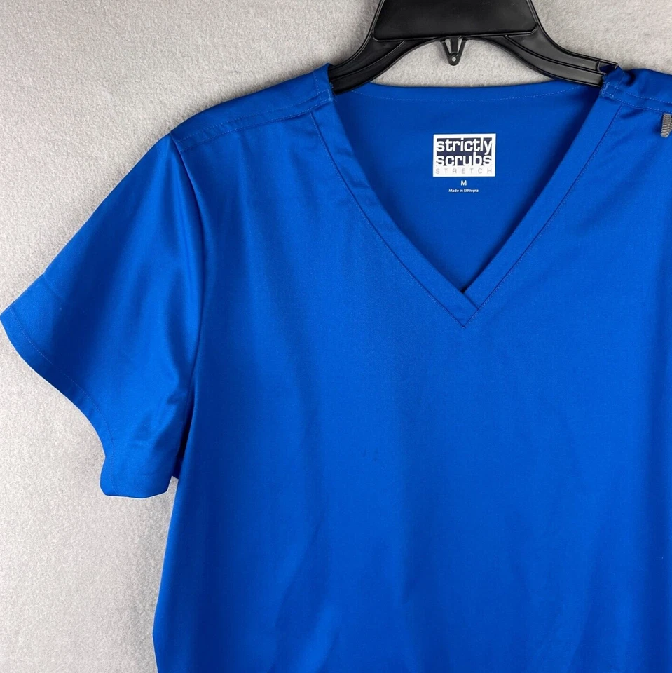 Strictly Scrubs Stretch Unisex Size Medium Color Dark Blue With Pockets New - Image 3 of 4
