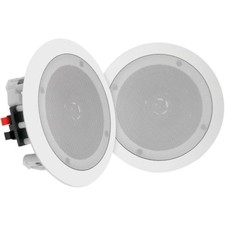 Pyle Surround Wall / Ceiling Home Speaker, Set of 2, White -PDICBT852RD