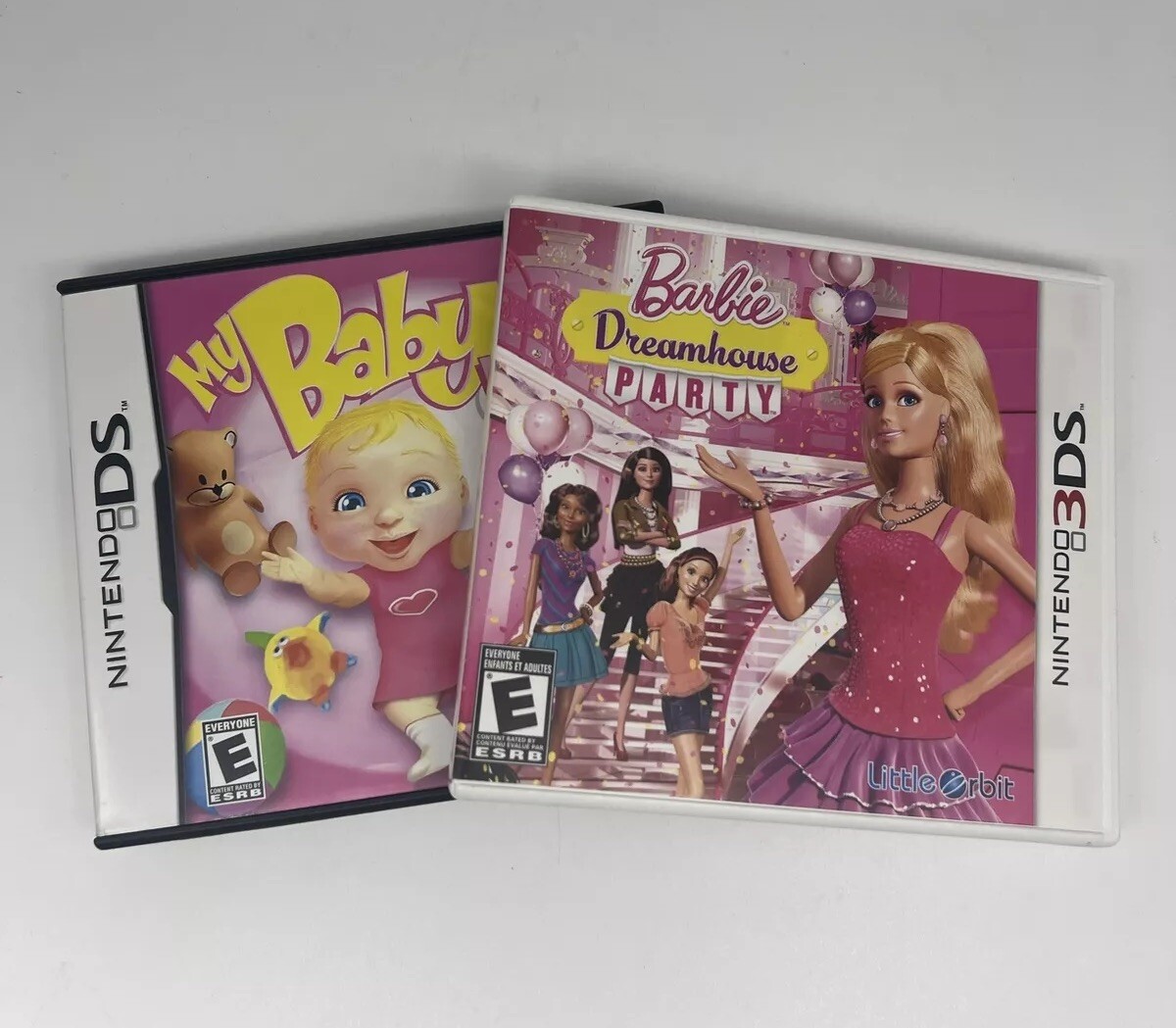 Barbie Dreamhouse Party My Baby Girl 3DS Games Bundle Lot VG+