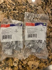 Lot of 2 Leviton 41084-BG Quikport Snap-In Blank GREY