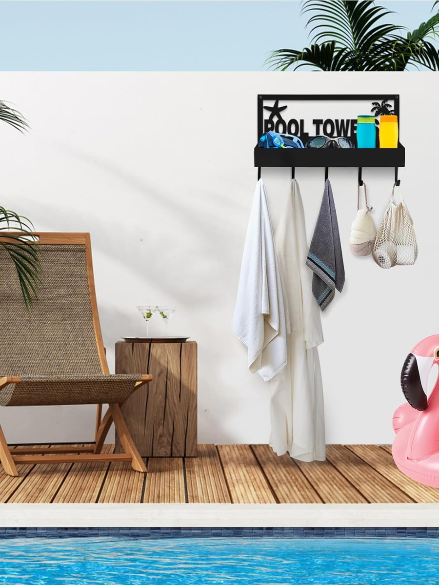 Pool Side Towel Rack Pool Towel Rail Outdoor Pool Beach Wash
