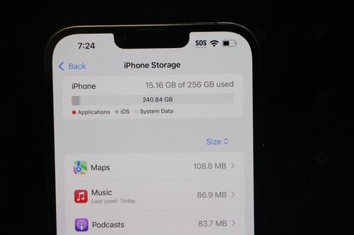 Apple iPhone 13 Pro Max - 256 GB - A2484 - Graphite (Unlocked) READ Description - Zdjęcie 4 z 11