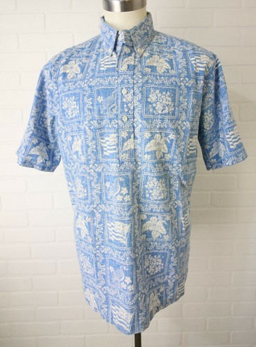 Vintage Reyn Spooner Blue Lahaina 