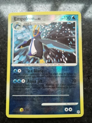 Holo shiny Empoleon 4/130 Rare 2007 diamond and pearl pokemon card | eBay