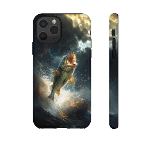 Big Mouth Bass Fish Thunderstorm River - Phone Case for iPhone, Galaxy, Pixel - 第 116/281 張圖片
