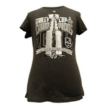 LA Kings NHL Hockey 2012 Final Champions Locker Room Womens Crew T Shirt Los C30