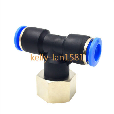 3/8'' Tube 1/2Npt Female Thread 3 Ways Pneumatic Airline Quick Coupler Fittings #