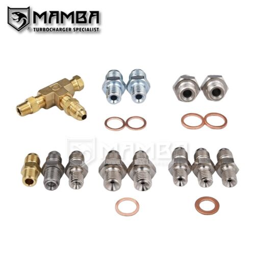 MAMBA Turbo Oil & Water Line kit Garrett GT15 GT17 GT19 GT20 GT22 - Picture 2 of 6