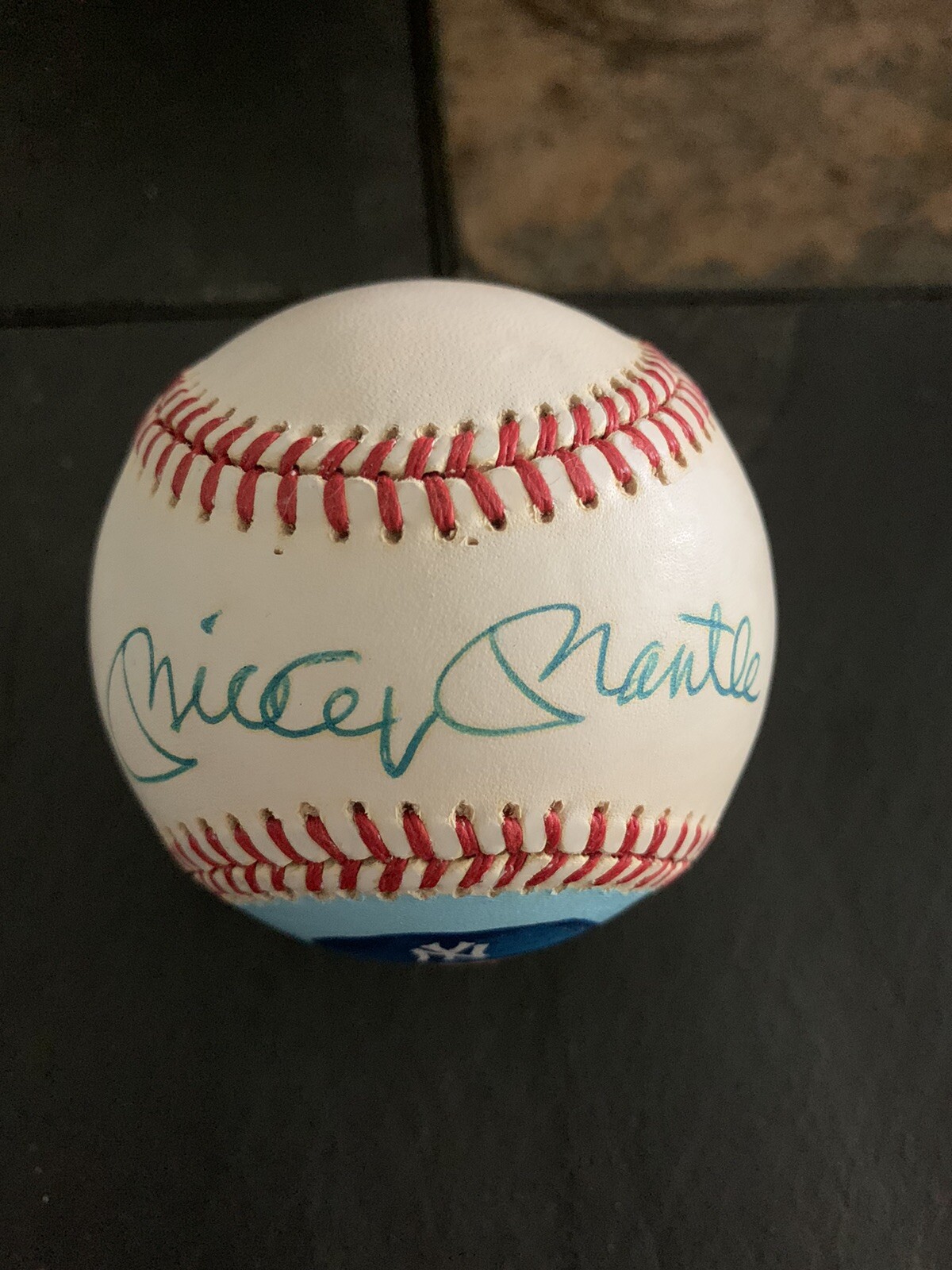 Mickey Mantle Autographed Signed /PAINTED OFFICIAL BASEBALL w/FULL JSA LETTER 