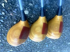 Vintage Ping Zing BLONDE Driver & Fairway Woods Set 1 3 5 KT-M Steel EXC COND