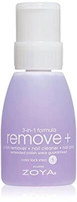 ZOYA Remove Plus 3 in 1 Formula - Liquid Polish Remover, Nail Cleaner, Nail 