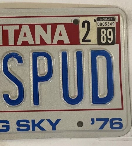 Vanity FAT SPUD POTATO license plate Tater Love Couch - Picture 6 of 7