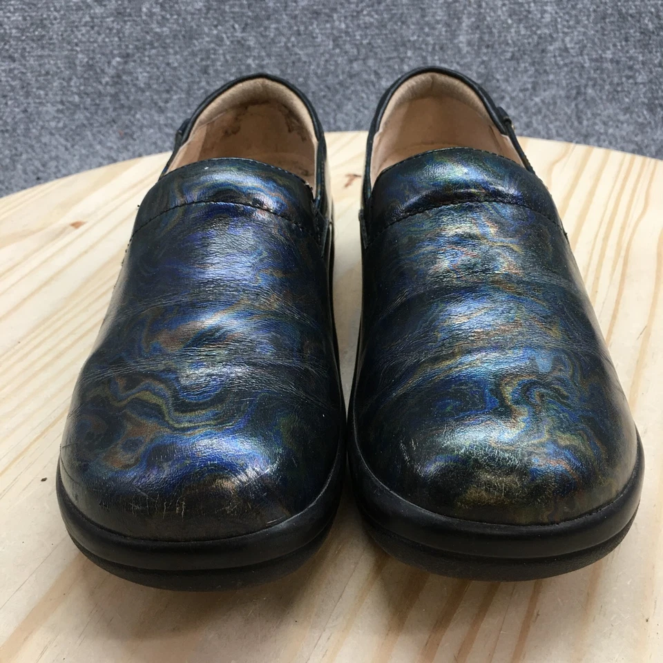 Alegria 鞋女式 37 Keli Paisley 一脚蹬木屐多色皮革舒适 — 第 4/4 张图片