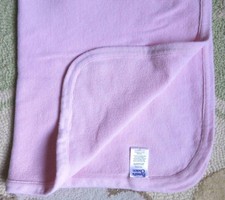 Parent's Choice Pale Pink Thermal 100 Cotton Soft Baby Girl Blanket EUC