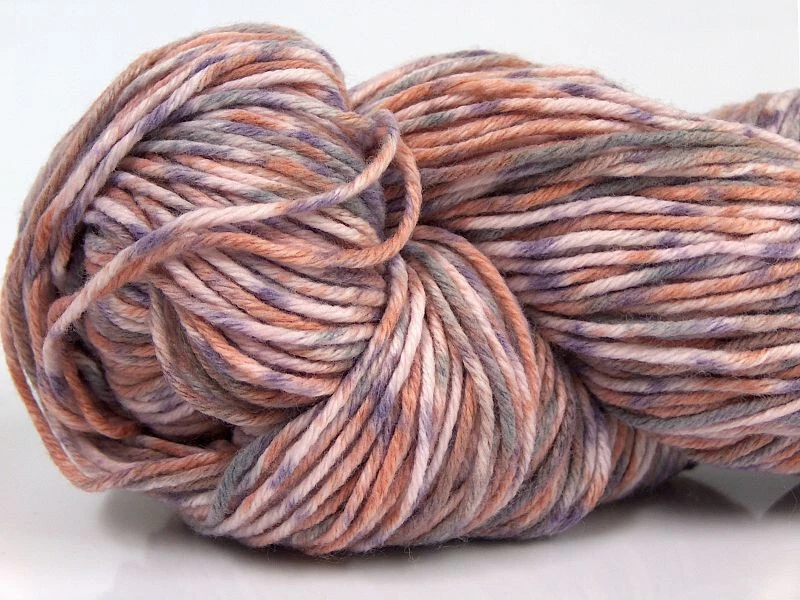 3-Skein Lot Hand Dyed Cashmere Yarn Light 3x100g/225m Pink Salmon Lilac Grey - Image 2 of 4