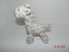 Carters Just One You Gray White Giraffe pink heart lovey