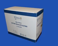 RMH3 Dental 6" Non-Sterile Cotton Tip Applicators, Box of 1000