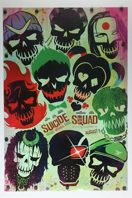 Three Different Suicide Squad 2016 D/S Original Movie Posters 27'' x 40'' + FS