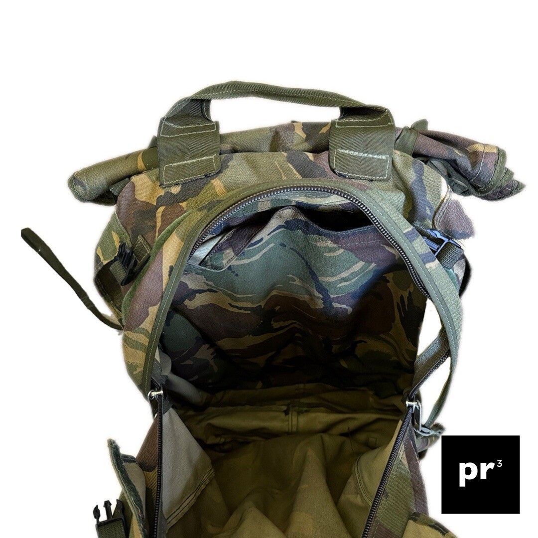 Sac à Dos Militaire Britannique DPM Woodland Camo - Marque Seyntex - Taille Moyenne - Occasion Très Bon état