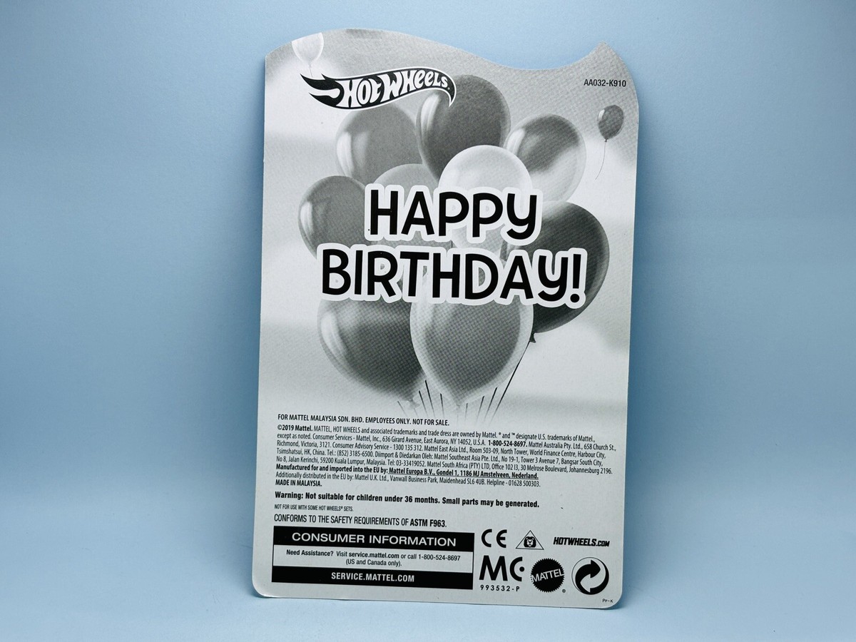 2019 Hot Wheels Mattel Employee Happy Birthday Exclusive