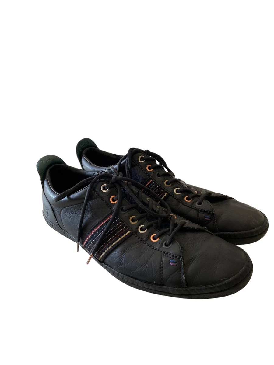 Paul Smith Jeans Sneaker Black Leather Shoes Mens SZ 10 Vintage