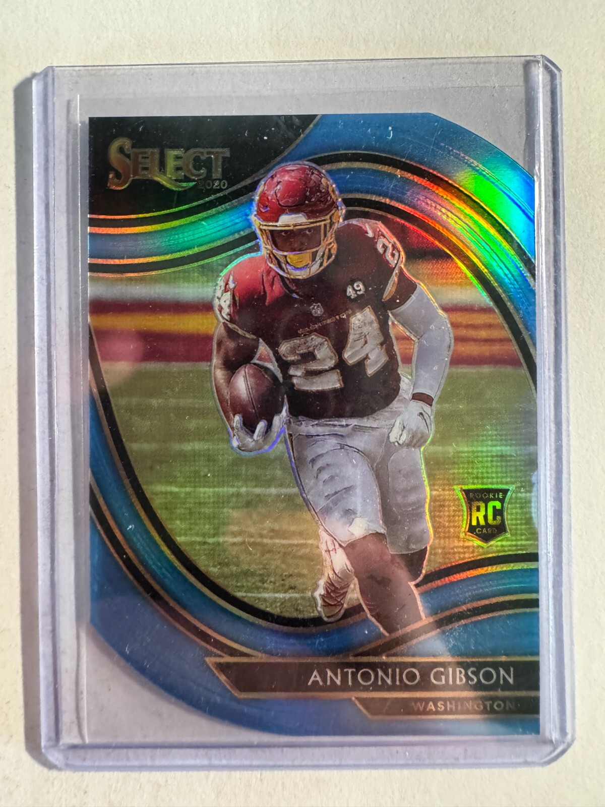 K216,376 - 2020 Select Prizm Light Blue Die Cut #372 Antonio Gibson
