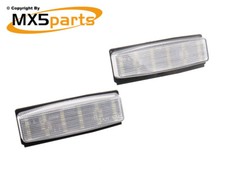 MX5 Bright LED Rear Number Plate Light Lamp Set Pair Mazda MX-5 Mk3 NC 2005>2015